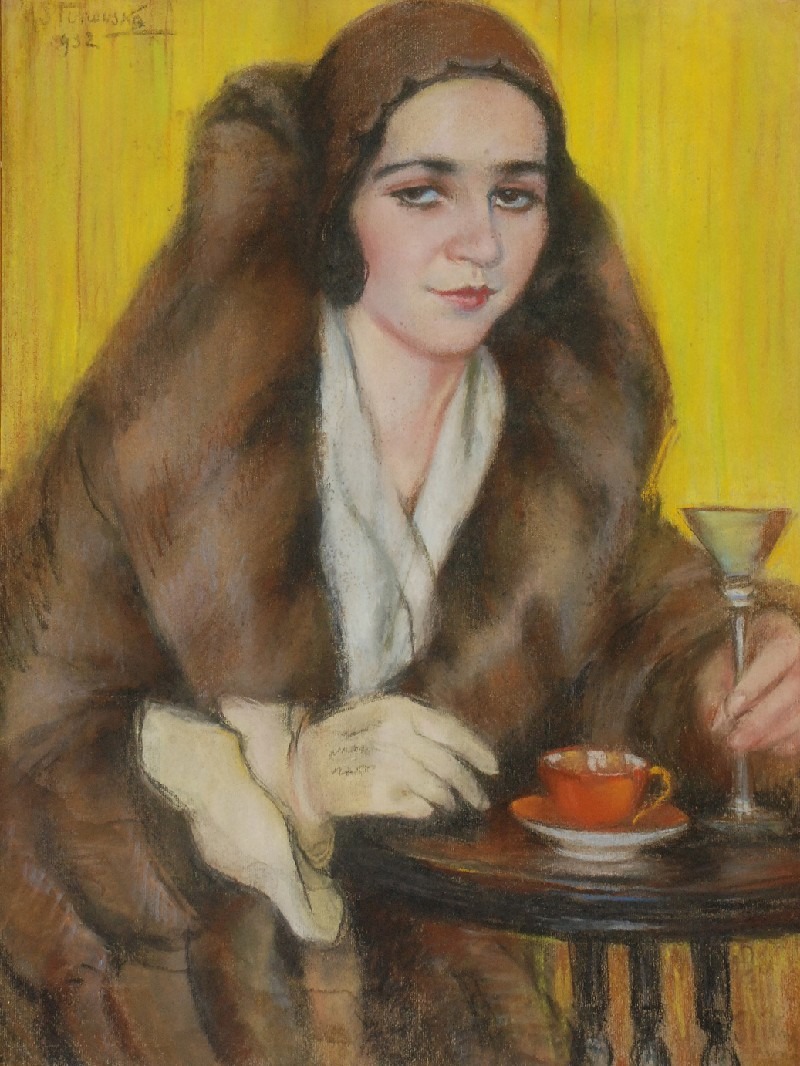 Maria Płonowska (1878 -1955) "Portret kobiety", 1932 rok, źródło: Rempex Maria Płonowska (1878 -1955) "Portret kobiety", 1932 rok, źródło: Rempex