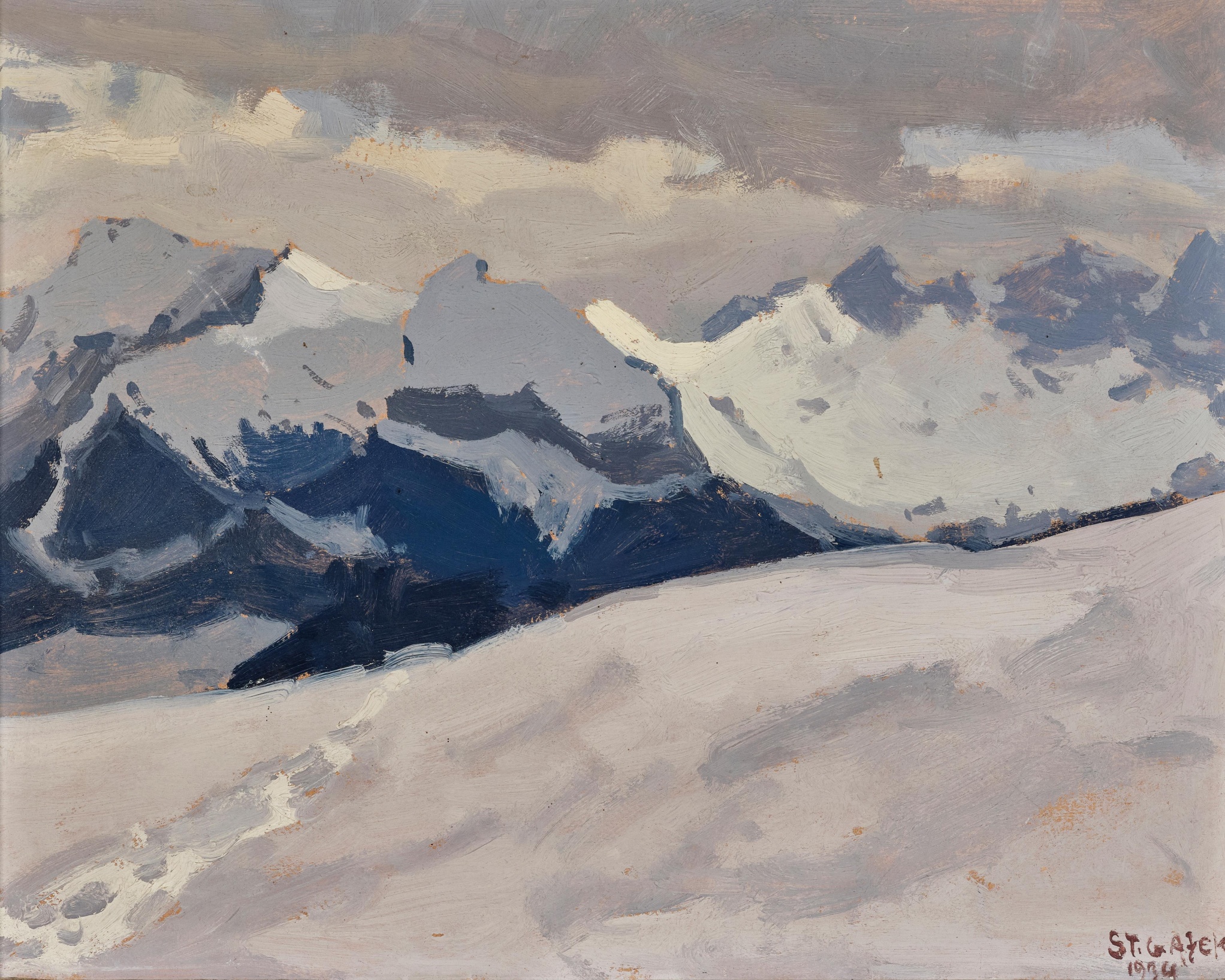 Stanisław Gałek (1876-1961) "Zima w Tatrach", źródło: Dorotheum Stanisław Gałek (1876-1961) "Zima w Tatrach", źródło: Dorotheum