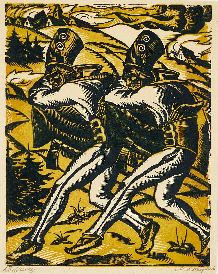 Stanisław Raczyński (1903-1982) "Zbójnicy", źródło: Crafoord Auktioner Stanisław Raczyński (1903-1982) "Zbójnicy", źródło: Crafoord Auktioner